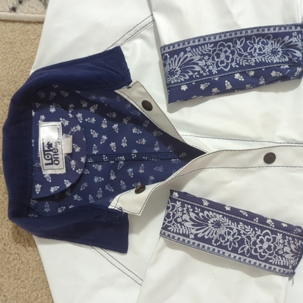 Lot one White French Coat‎ Rain Jacket